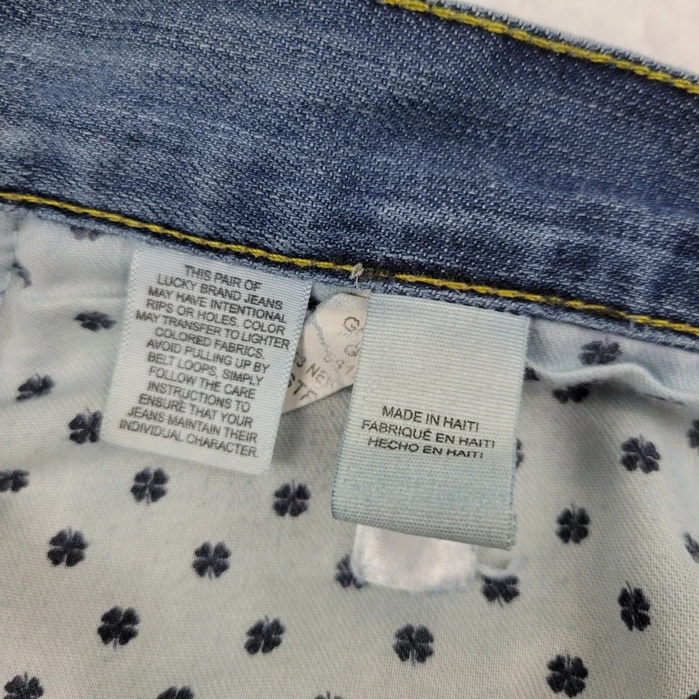 Thrashed Lucky Brand 363 Vintage Straight Candiani‎ 42 x 32 Cotton Blend READ***